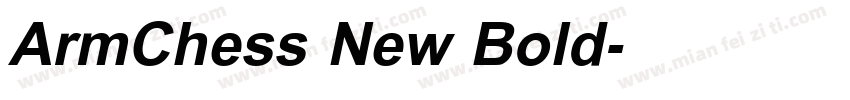 ArmChess New Bold字体转换